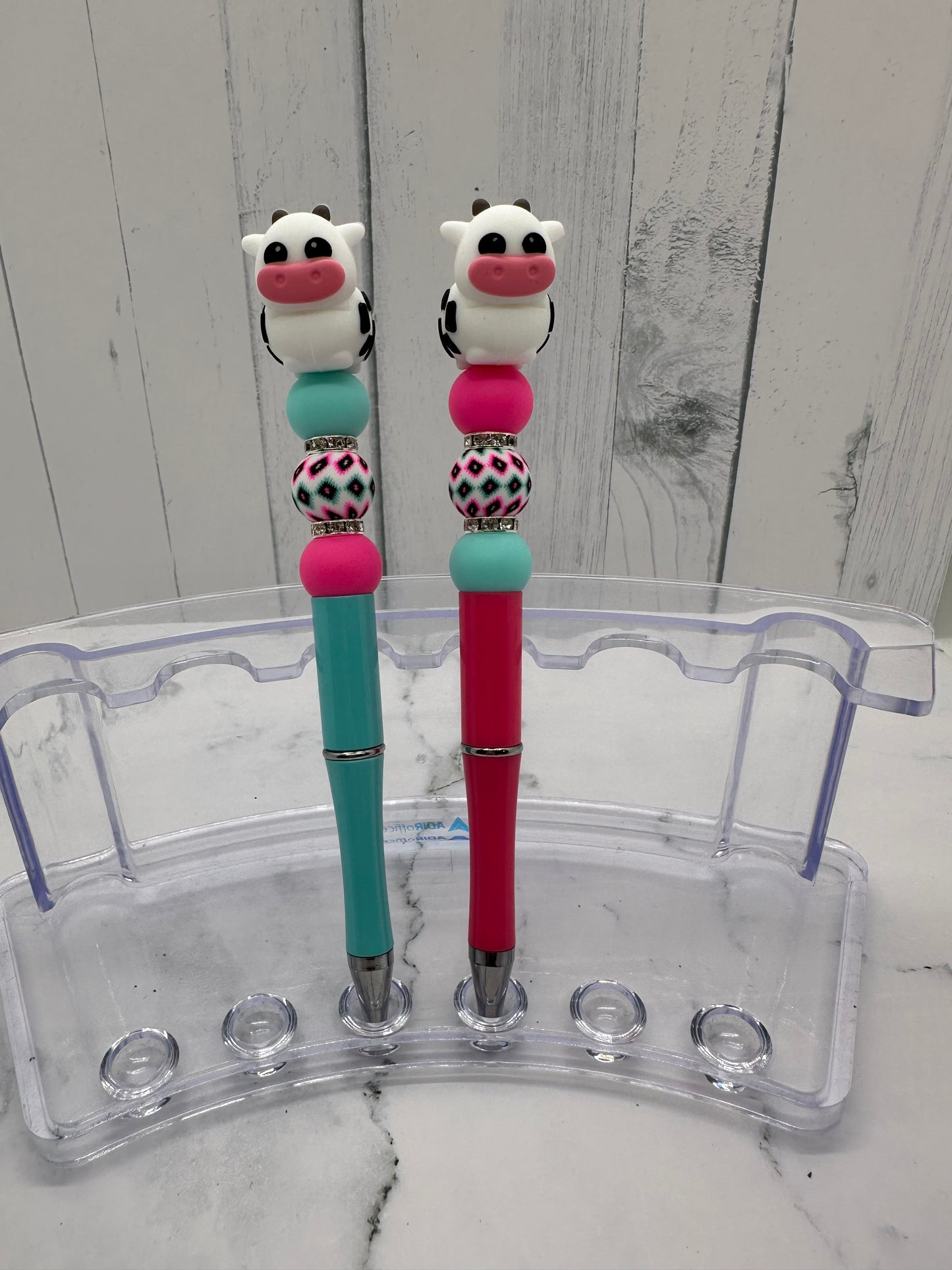 3D Cow - Ballpoint Beaded Pen