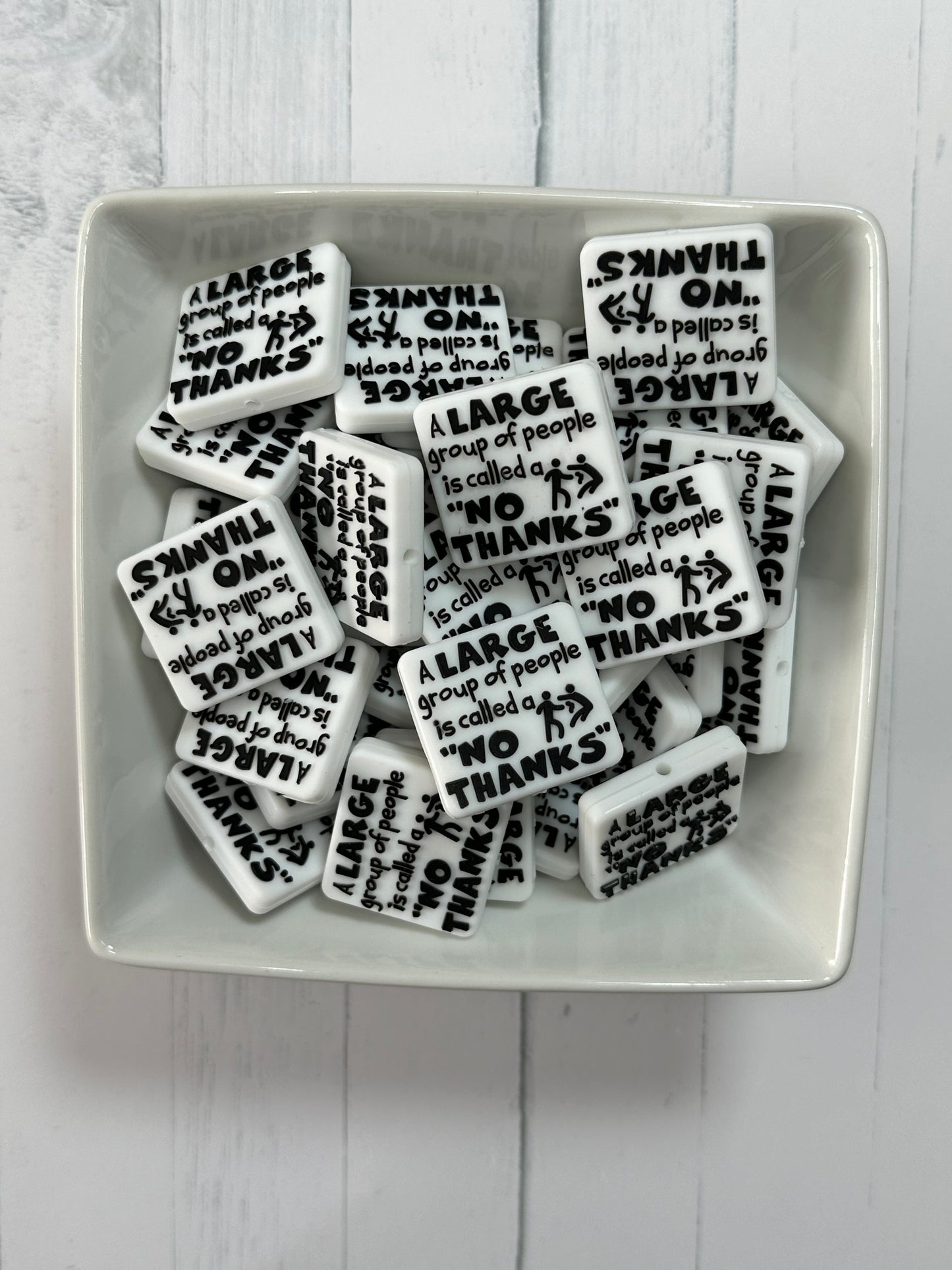 Large Group of People -Silicone Focal Bead