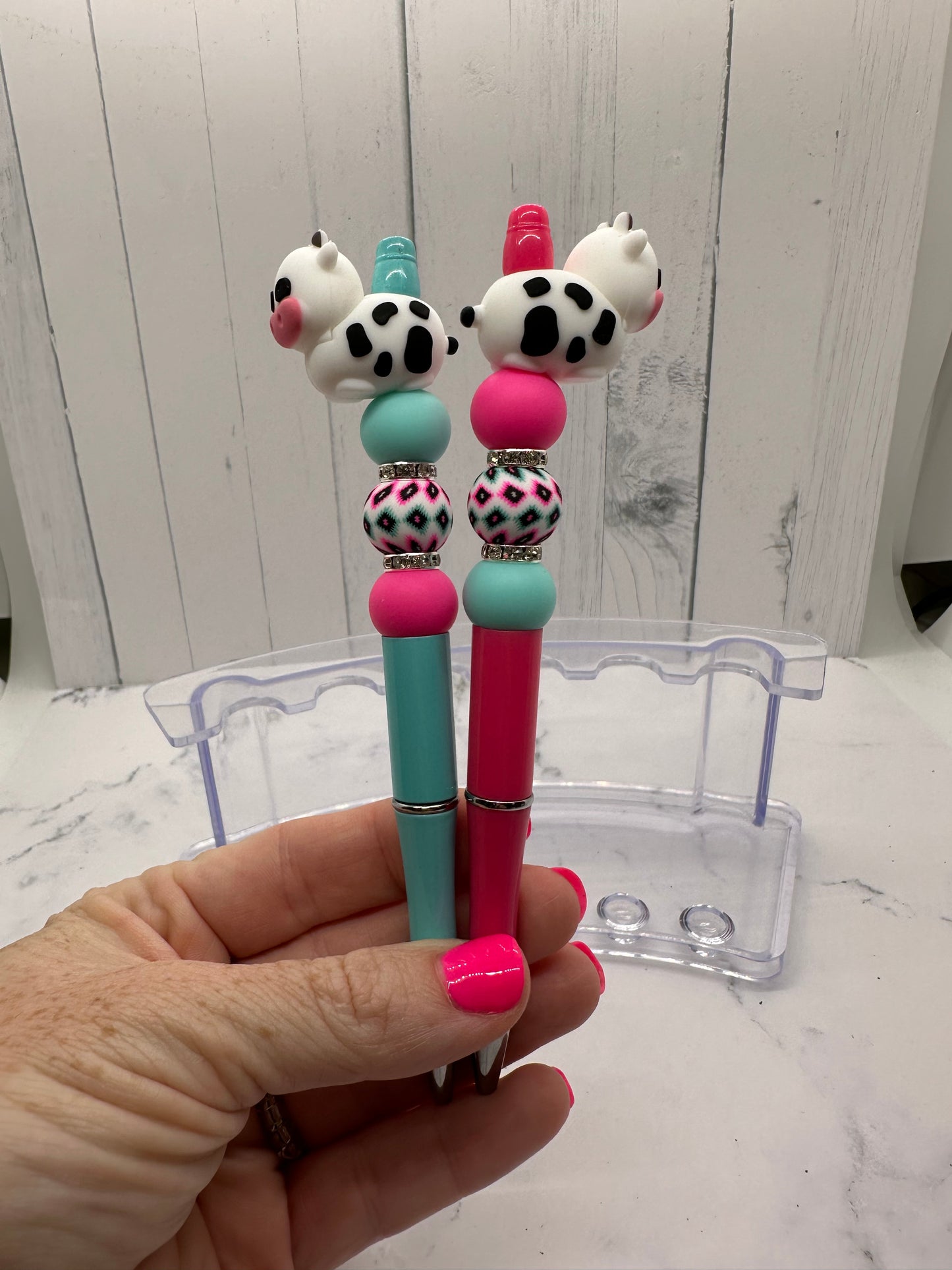 3D Cow - Ballpoint Beaded Pen