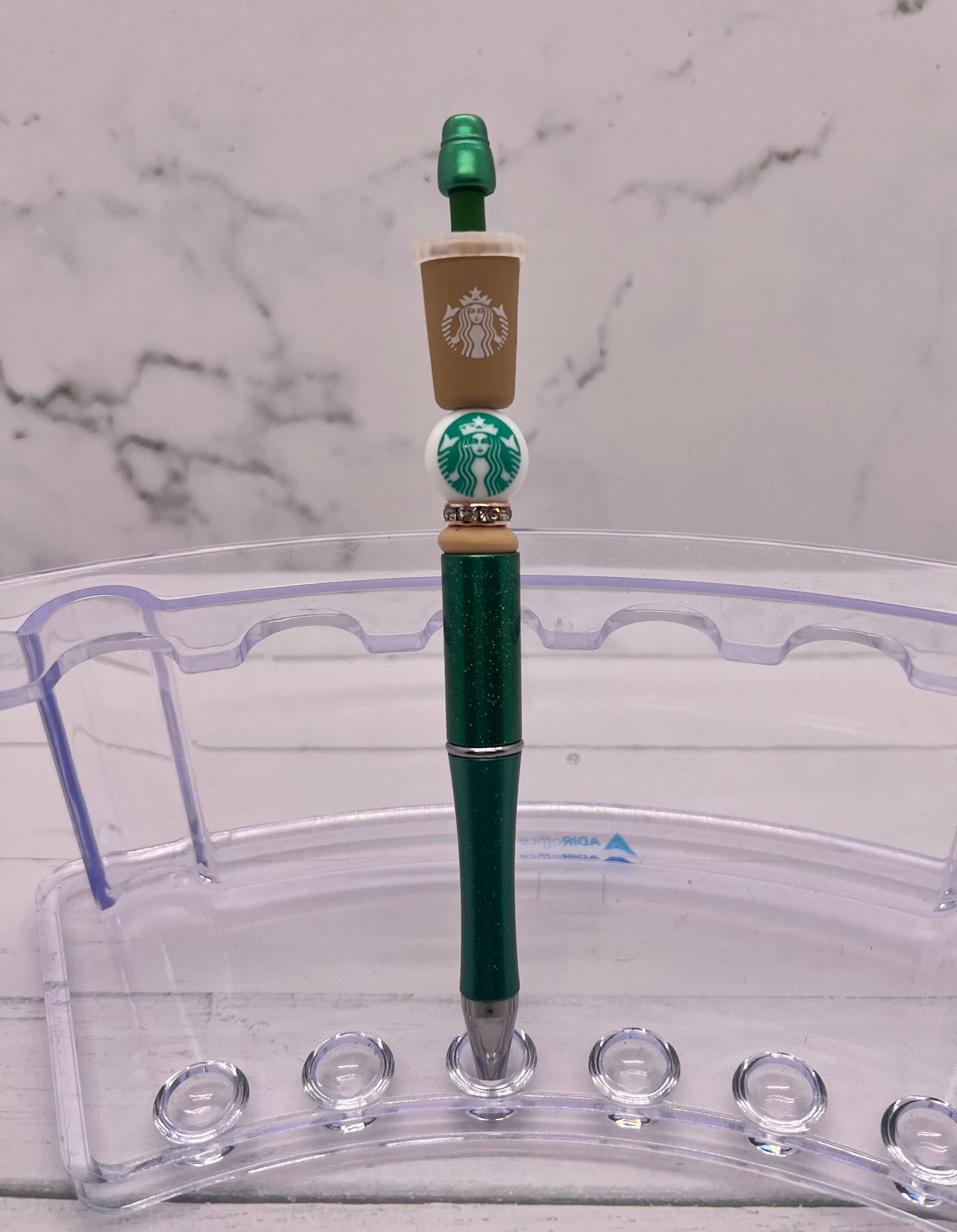Starbies Cup - Beaded Ballpoint Pen