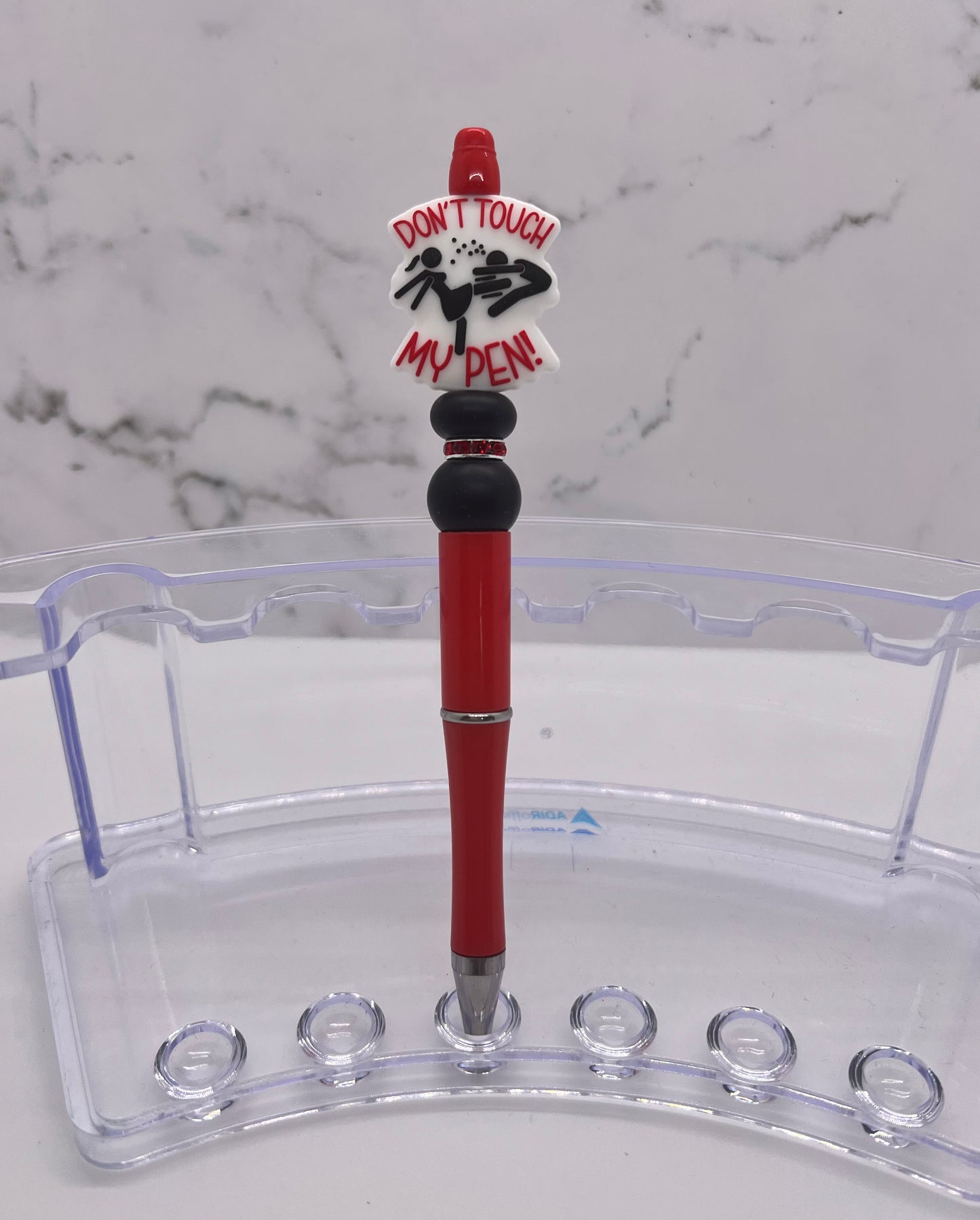 Don’t Touch My Pen! - Beaded Ballpoint Pen