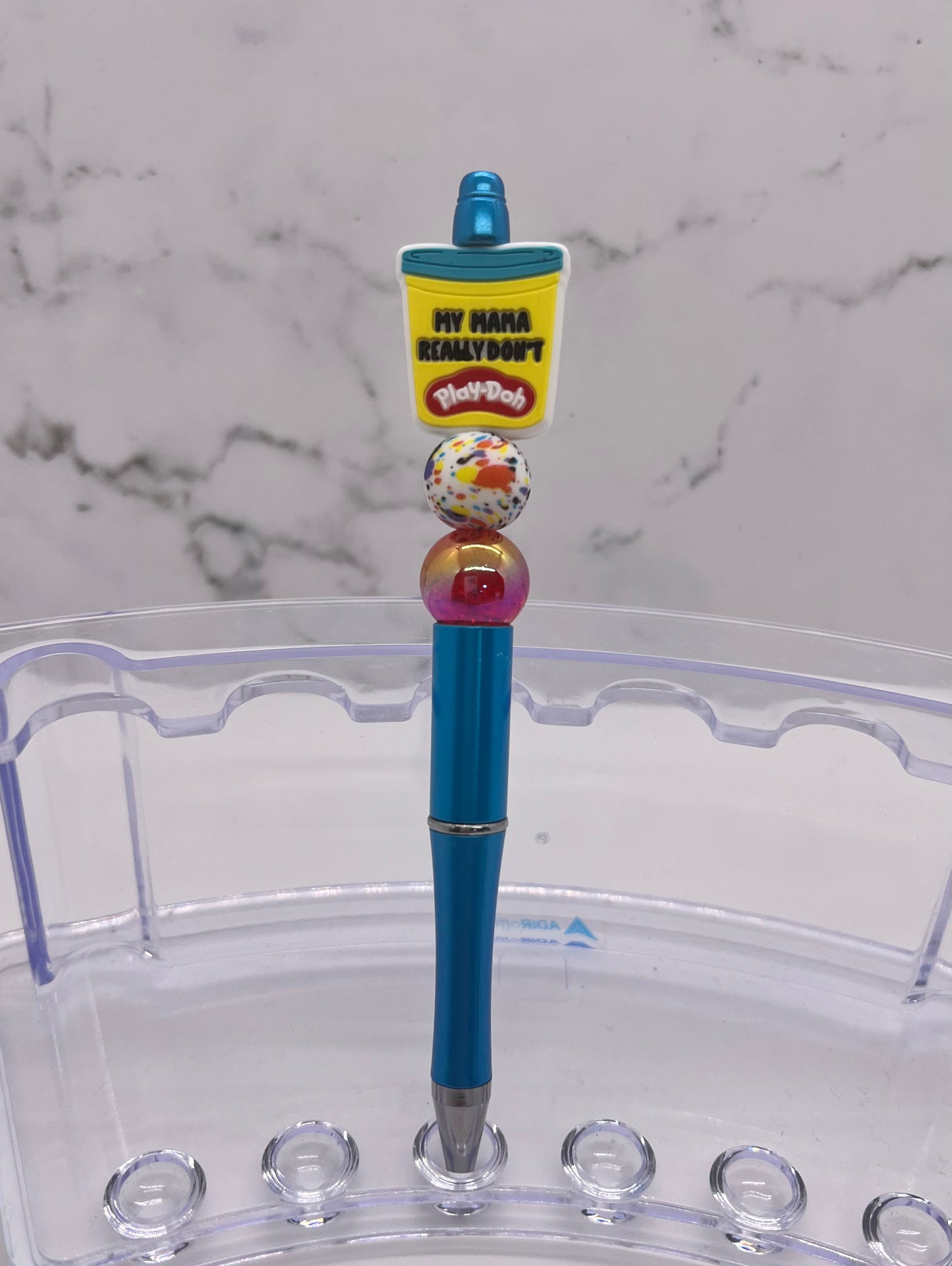 My Mama Really Don’t Play - Beaded Ballpoint Pen