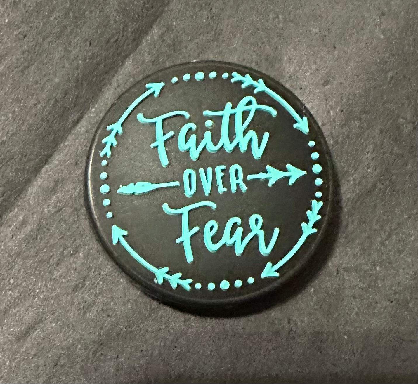 Faith Over Fear - Beaded Ballpoint Pen