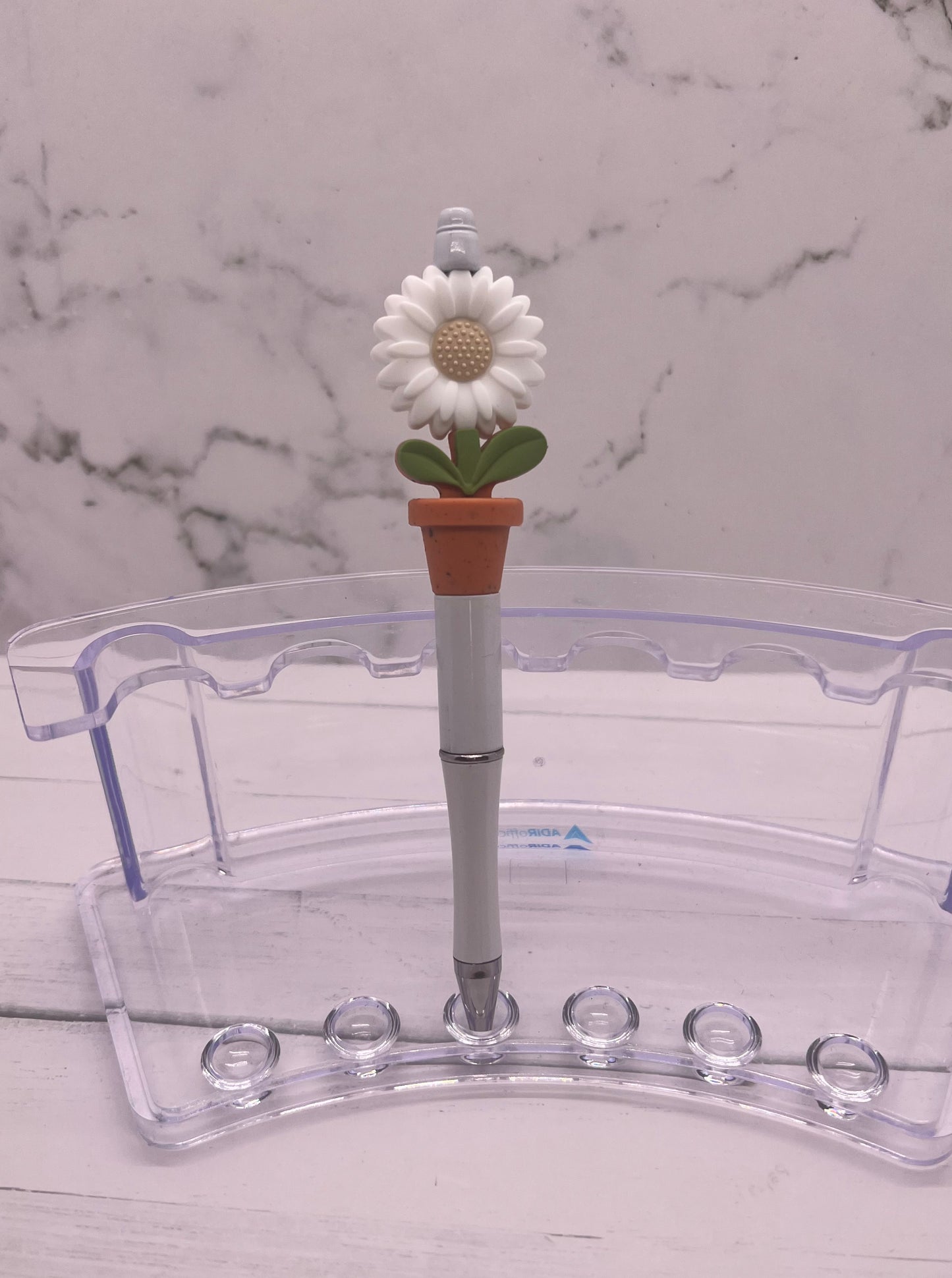 Bloom Where You Are Planted - Beaded Ballpoint Pen
