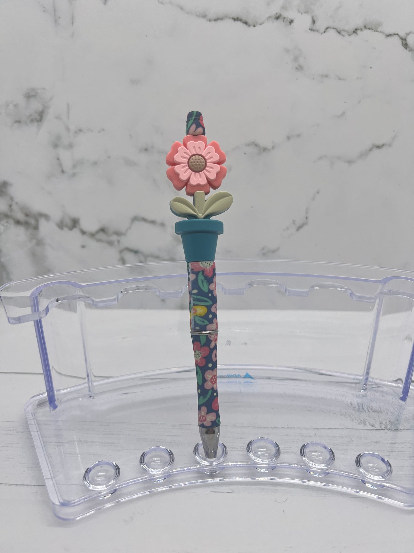 Bloom Where You Are Planted - Beaded Ballpoint Pen