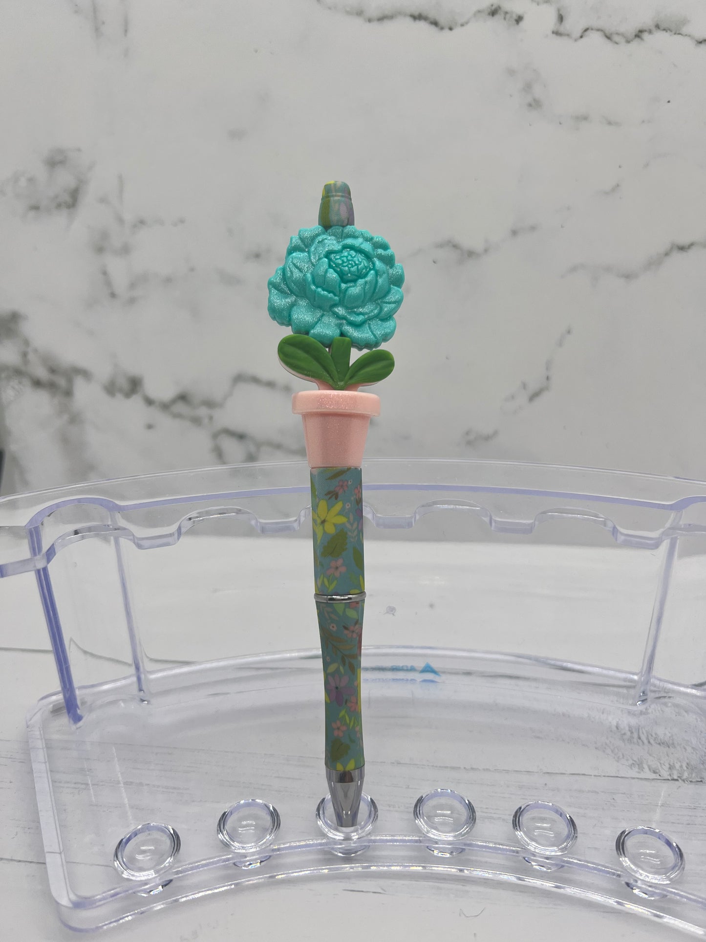 Bloom Where You Are Planted - Beaded Ballpoint Pen