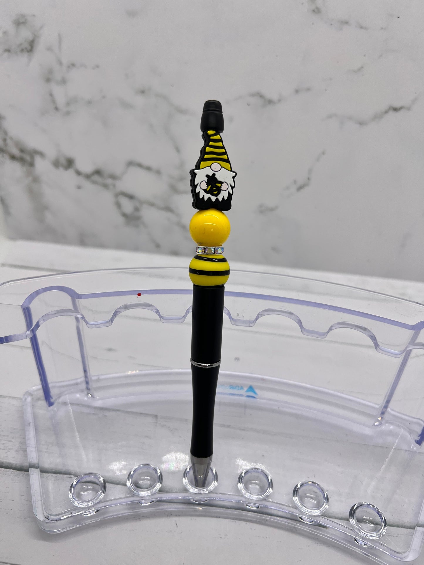 Bee Gnome - Beaded Ballpoint Pen