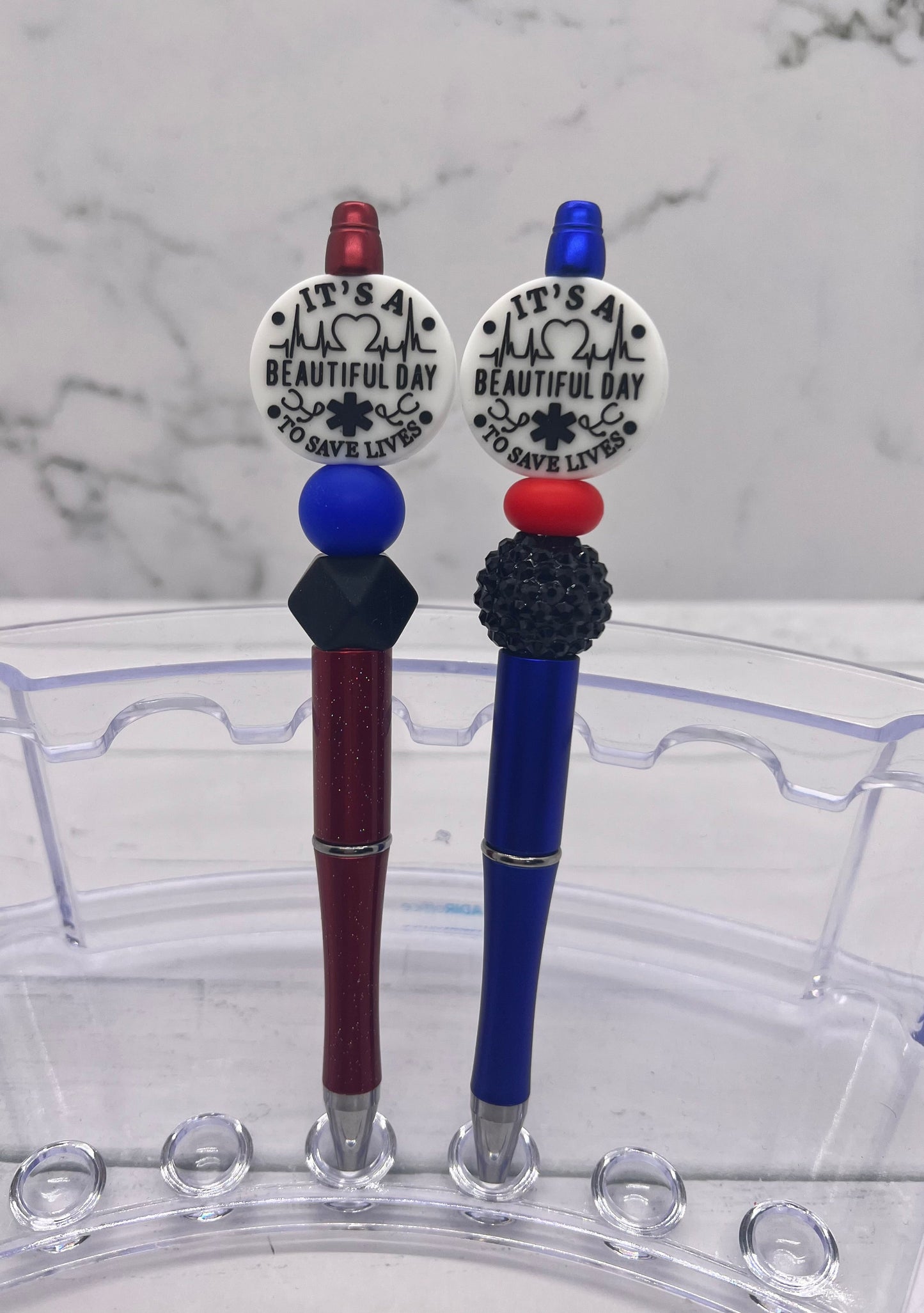 It's a Beautiful Day - Beaded Ballpoint Pen