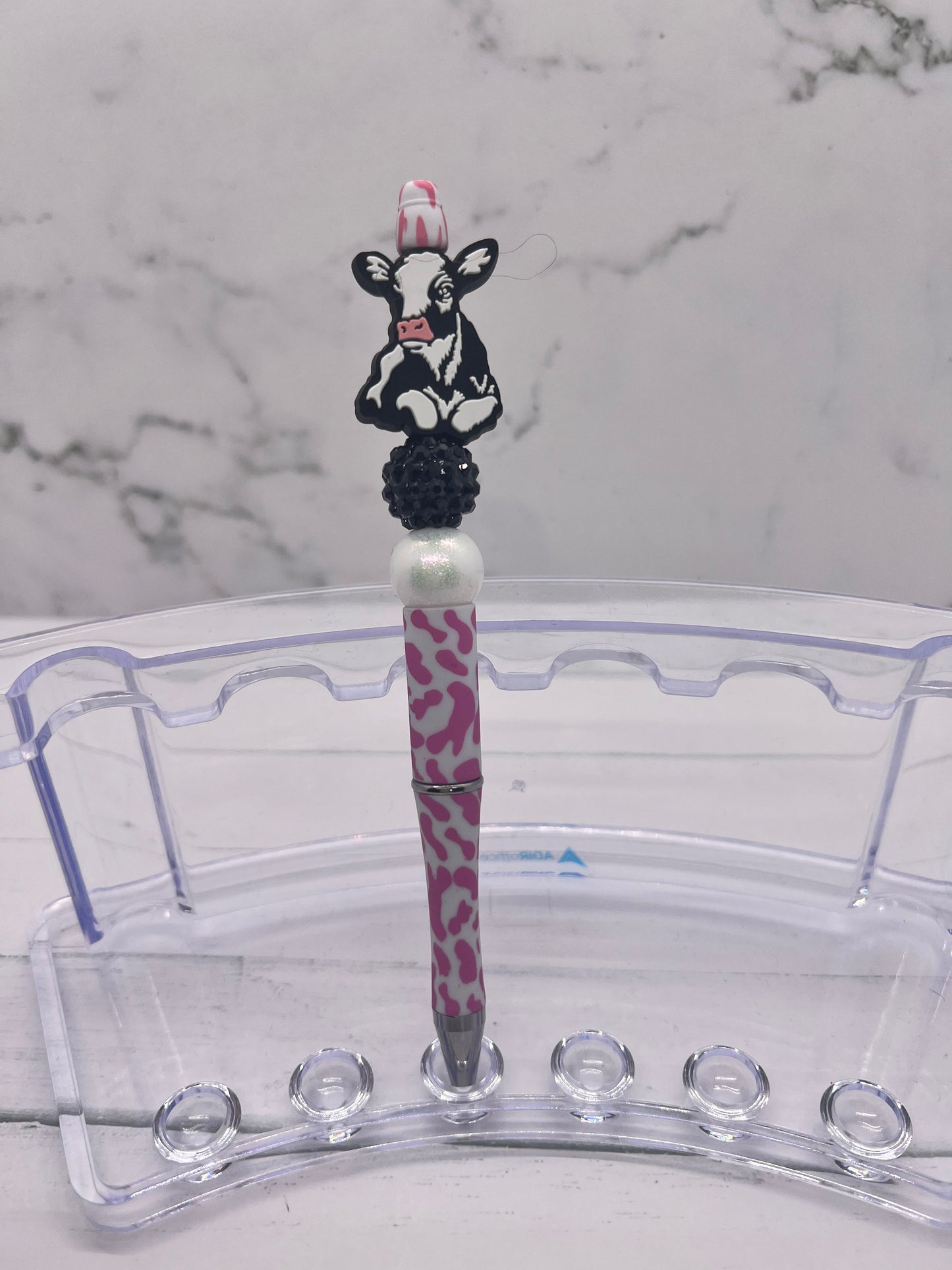 Lola Cow - Beaded Ballpoint Pen