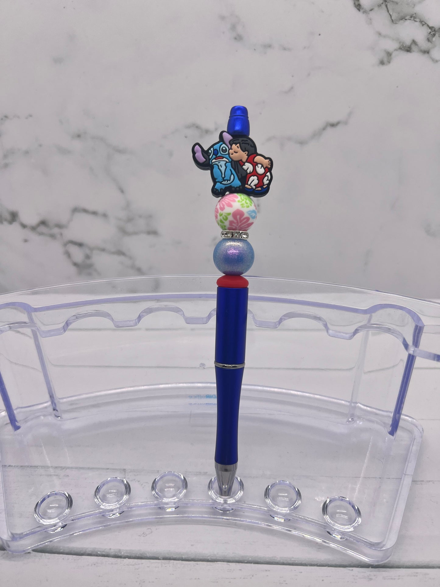 Little Hawaiian Blue Guy - Multiple Options - Beaded Ballpoint Pen