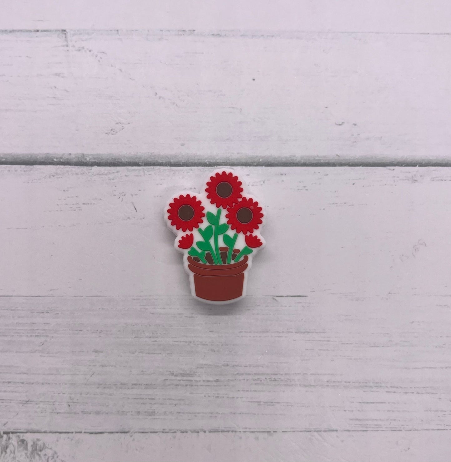 Potted Flowers - Beaded Ballpoint Pen