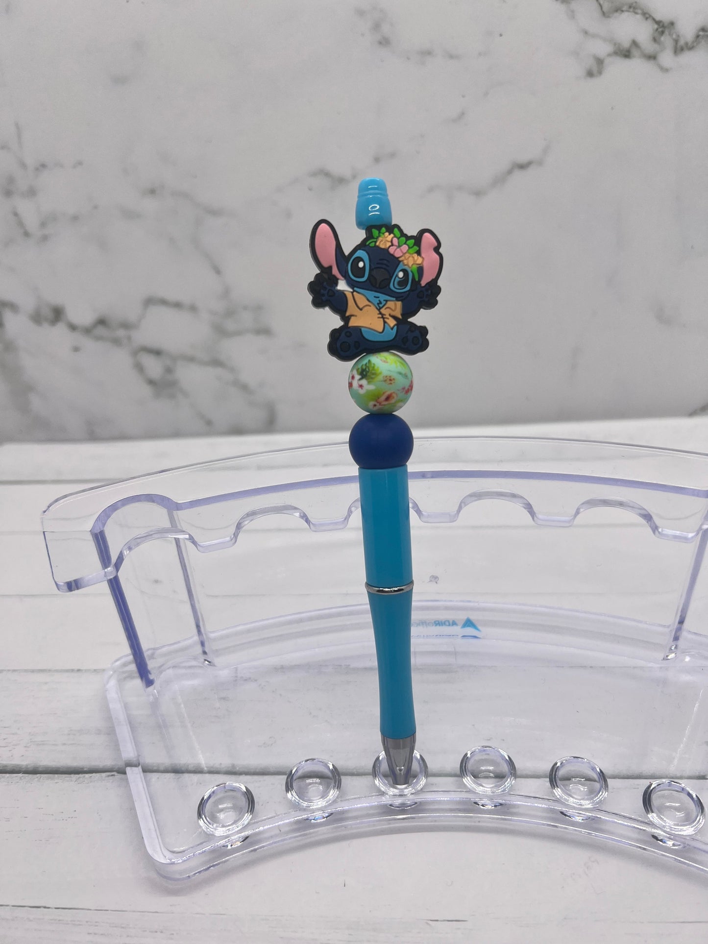 Little Hawaiian Blue Guy - Multiple Options - Beaded Ballpoint Pen