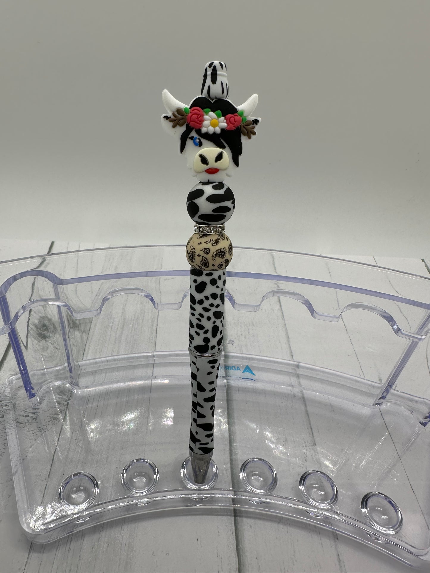 Karen Cow - Beaded Ballpoint Pen