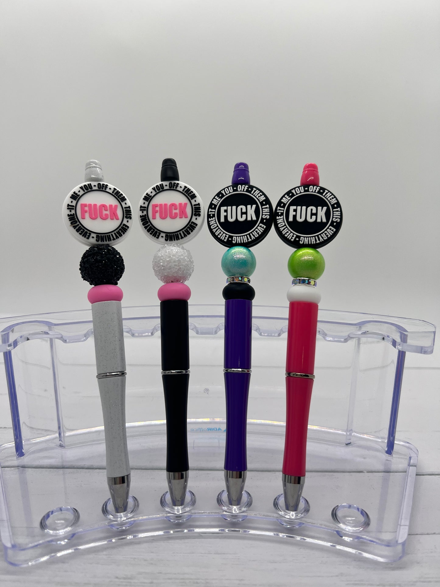 Eff You, Off, Them - Beaded Ballpoint Pen