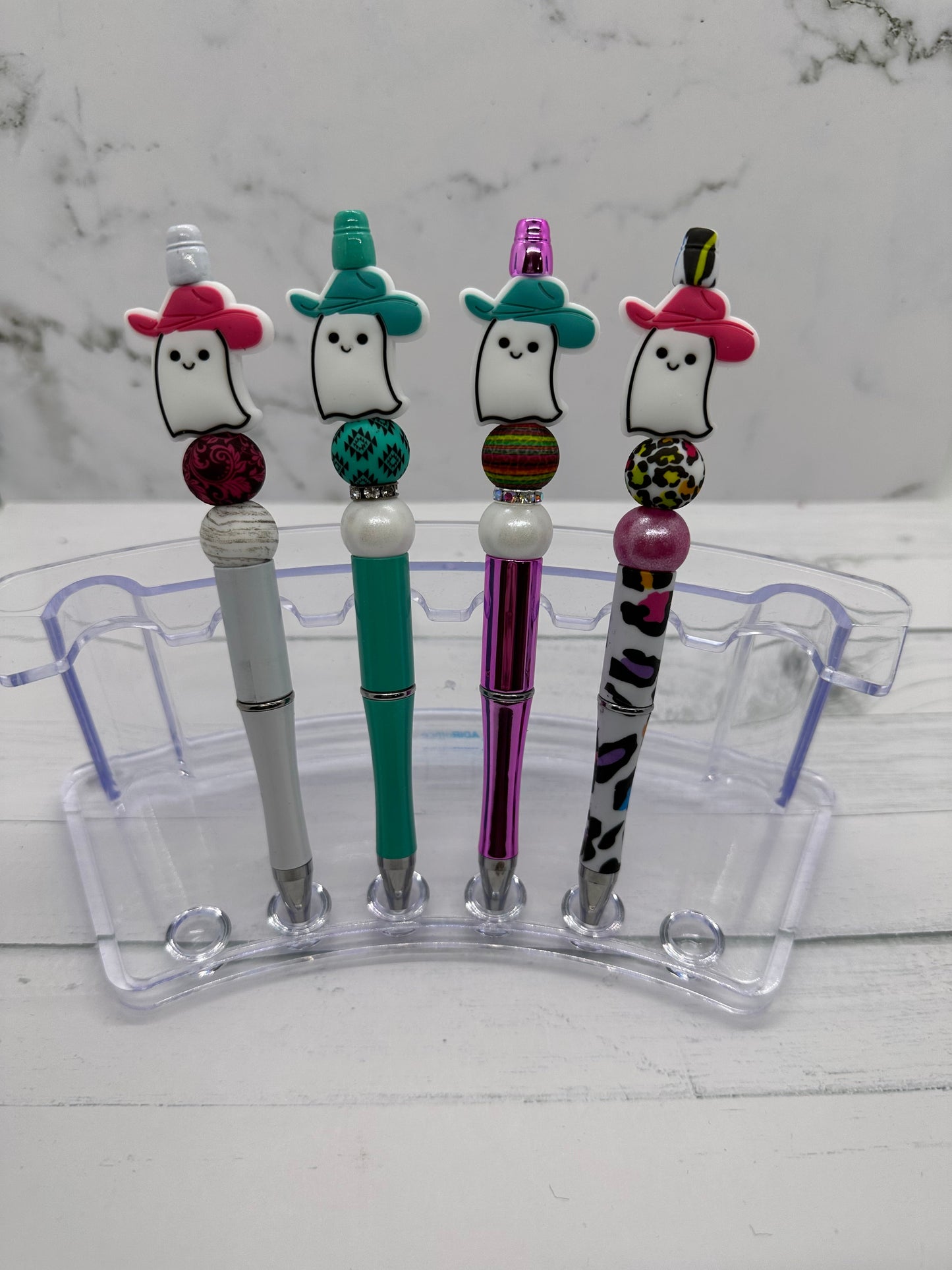Cowboy Ghost Ballpoint Beaded Pen