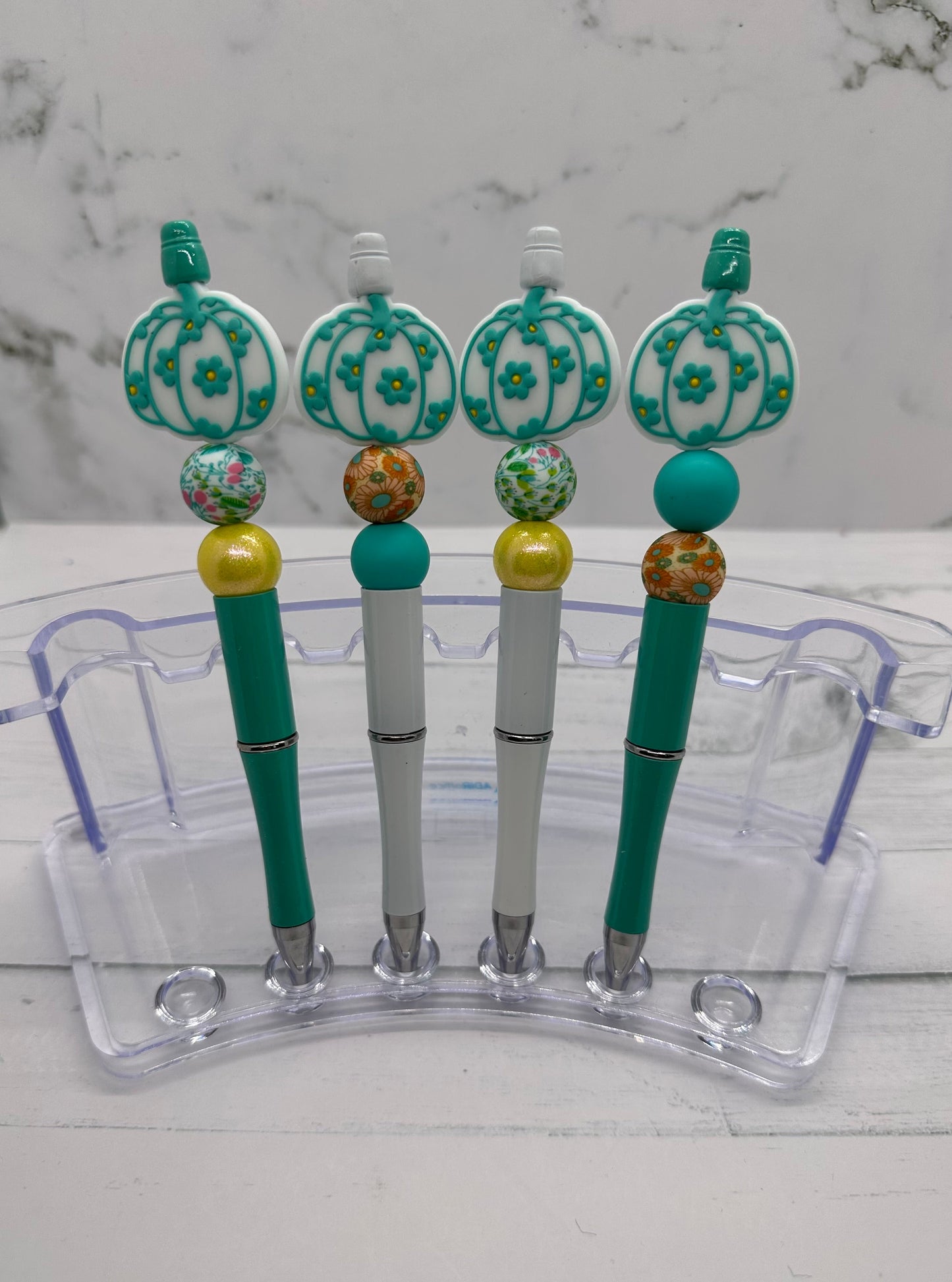 Retro Pumpkin Ballpoint Beaded Pen