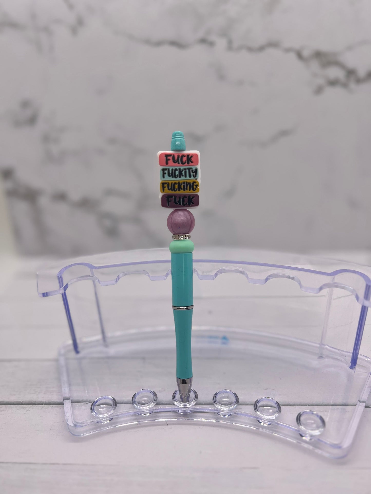 *uck, *uckity, *ucking - Beaded Ballpoint Pen