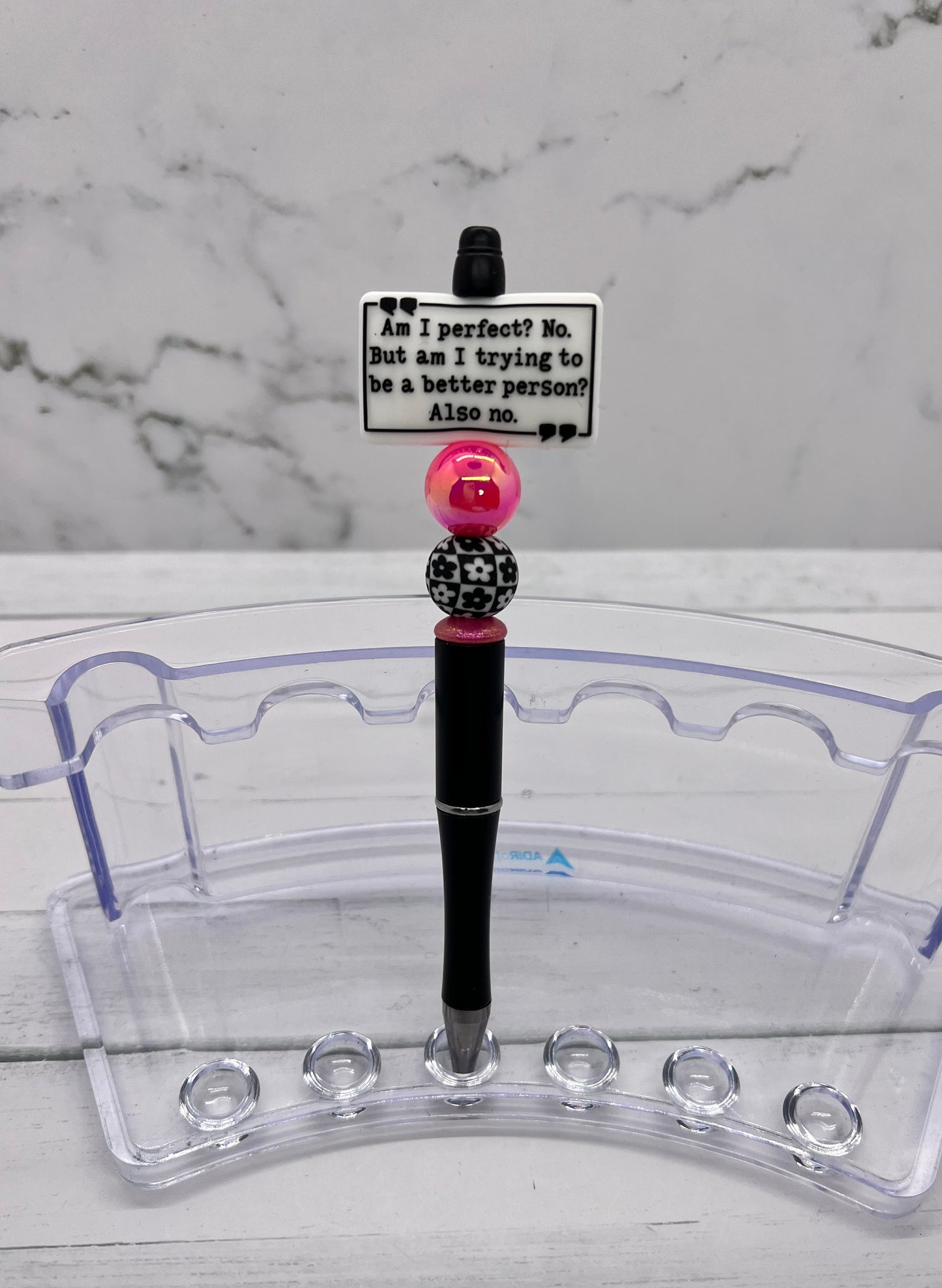 Am I Perfect? - Beaded Ballpoint Pen