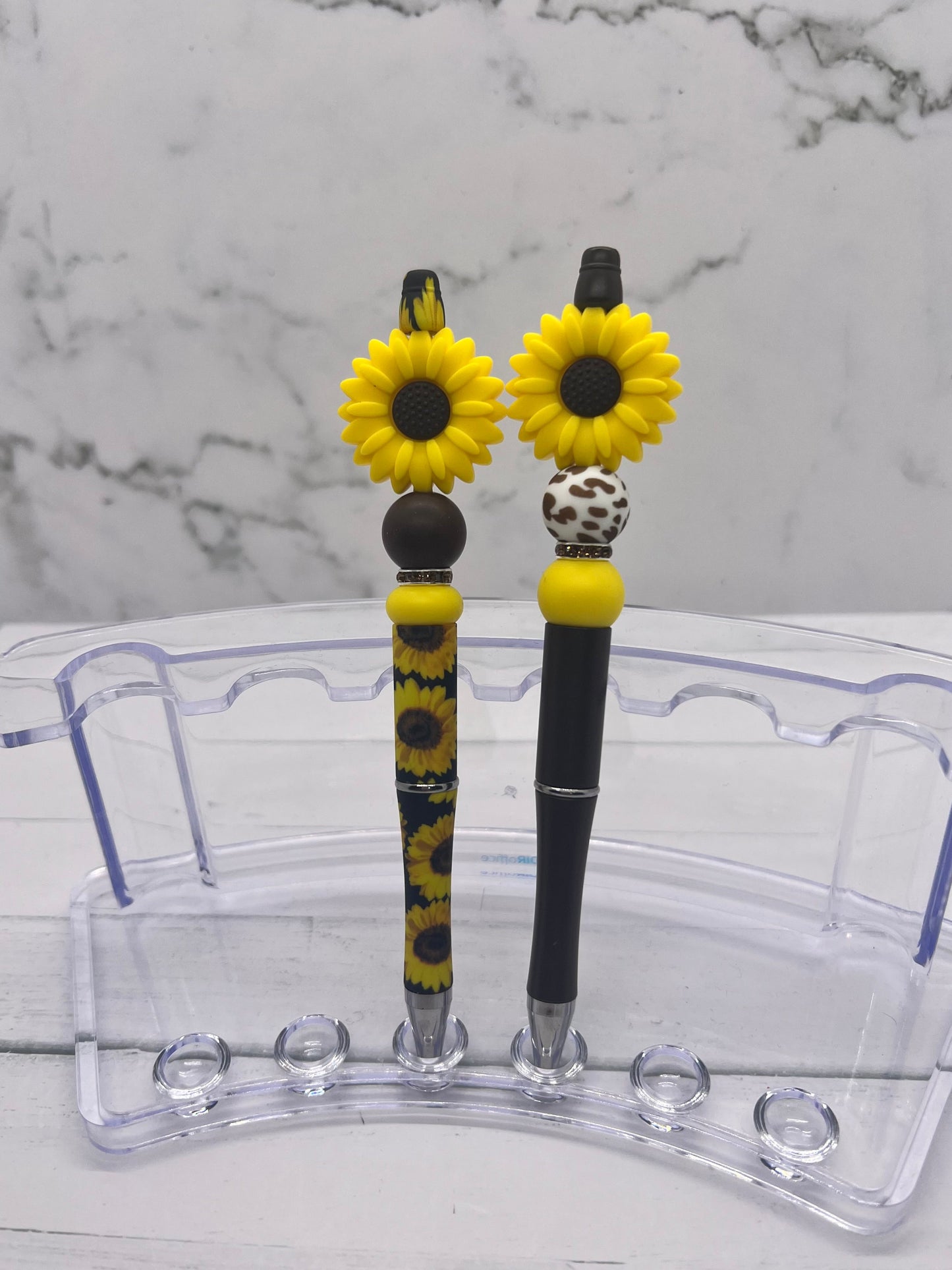 Mini Sunflower - Beaded Ballpoint Pen