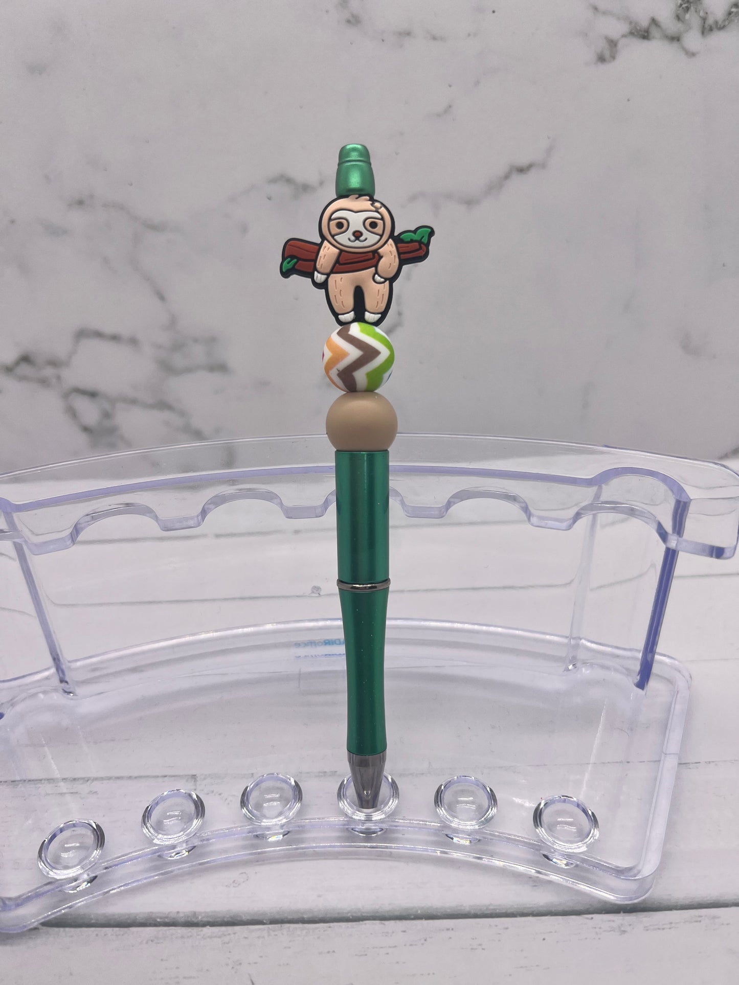 Sloth - Beaded Ballpoint Pen