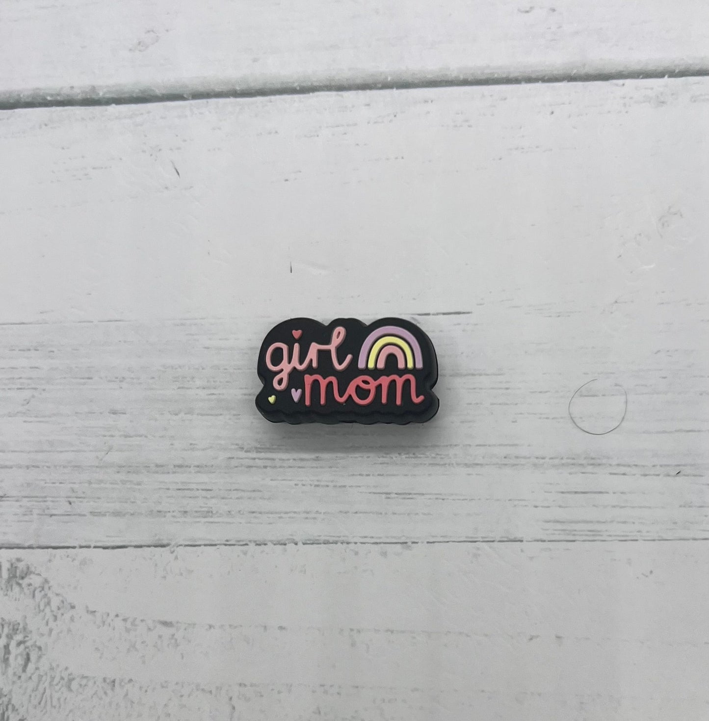 Girl Mom with Rainbow
