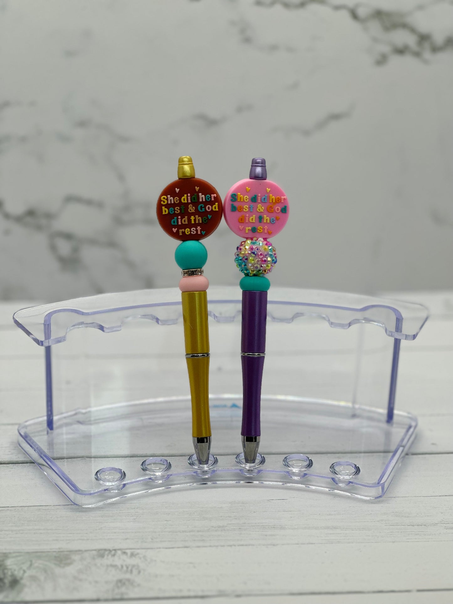 She Did Her Best - Beaded Ballpoint Pen