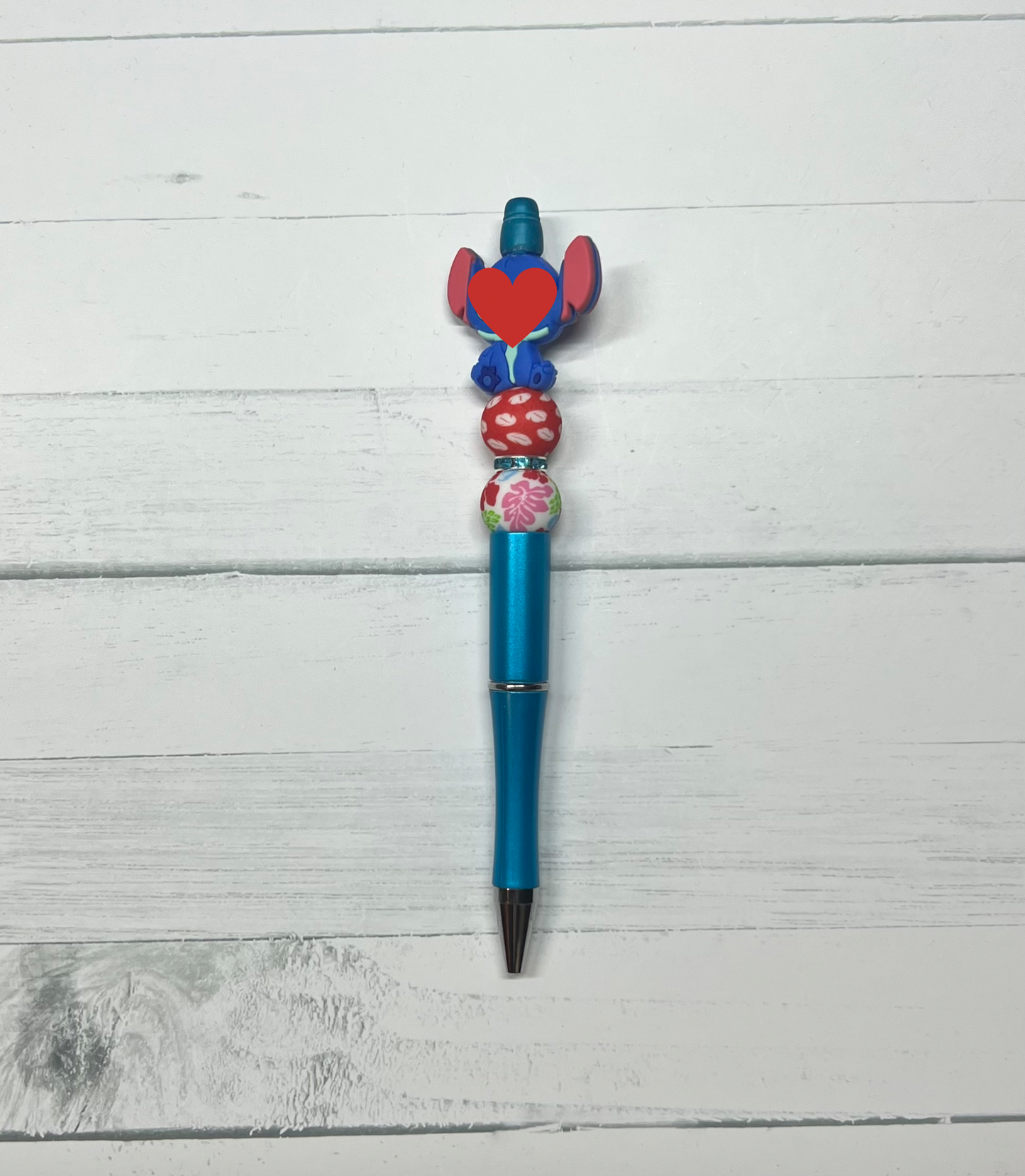 Little Hawaiian Blue Guy - Multiple Options - Beaded Ballpoint Pen