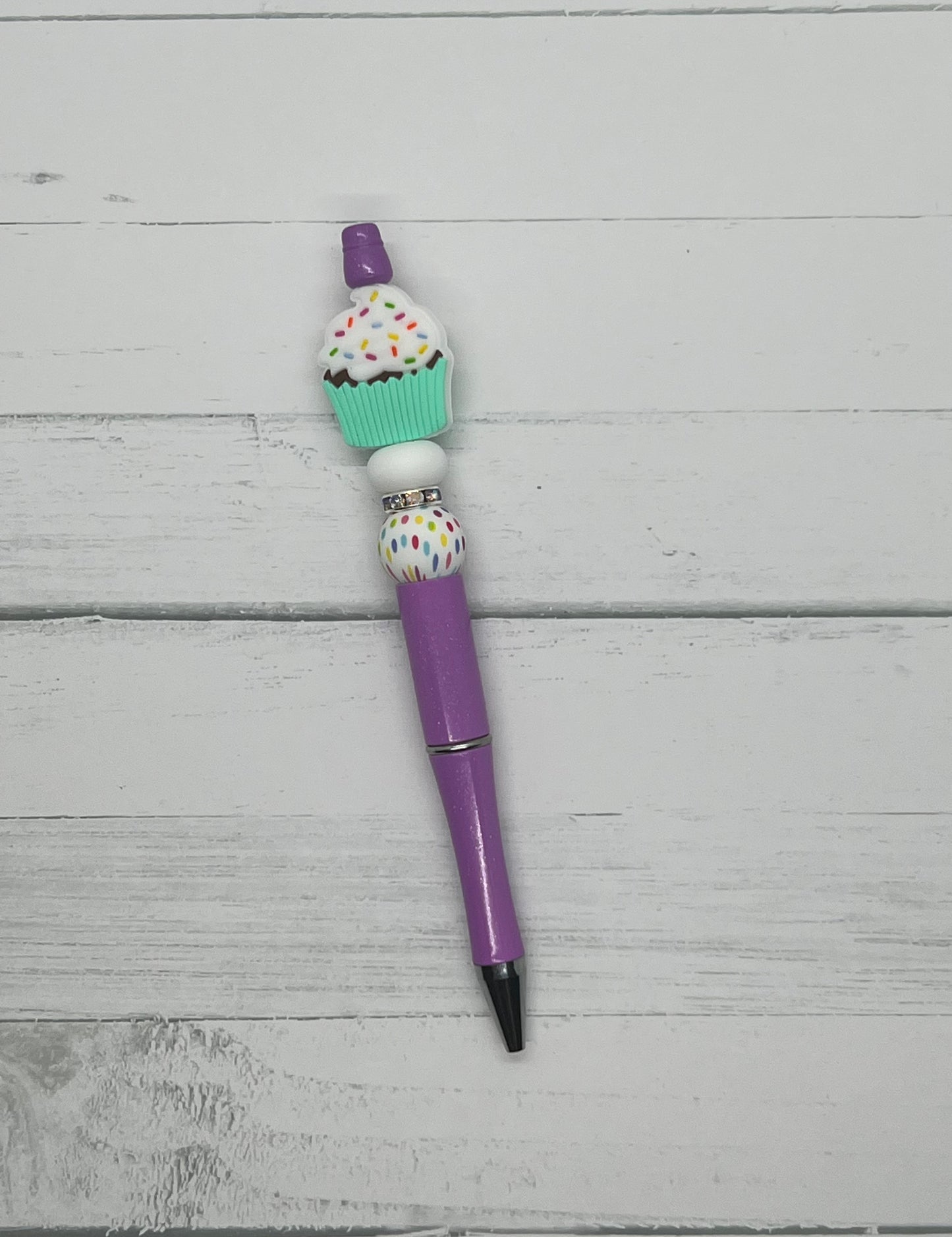 Cupcakes - Beaded Ballpoint Pen