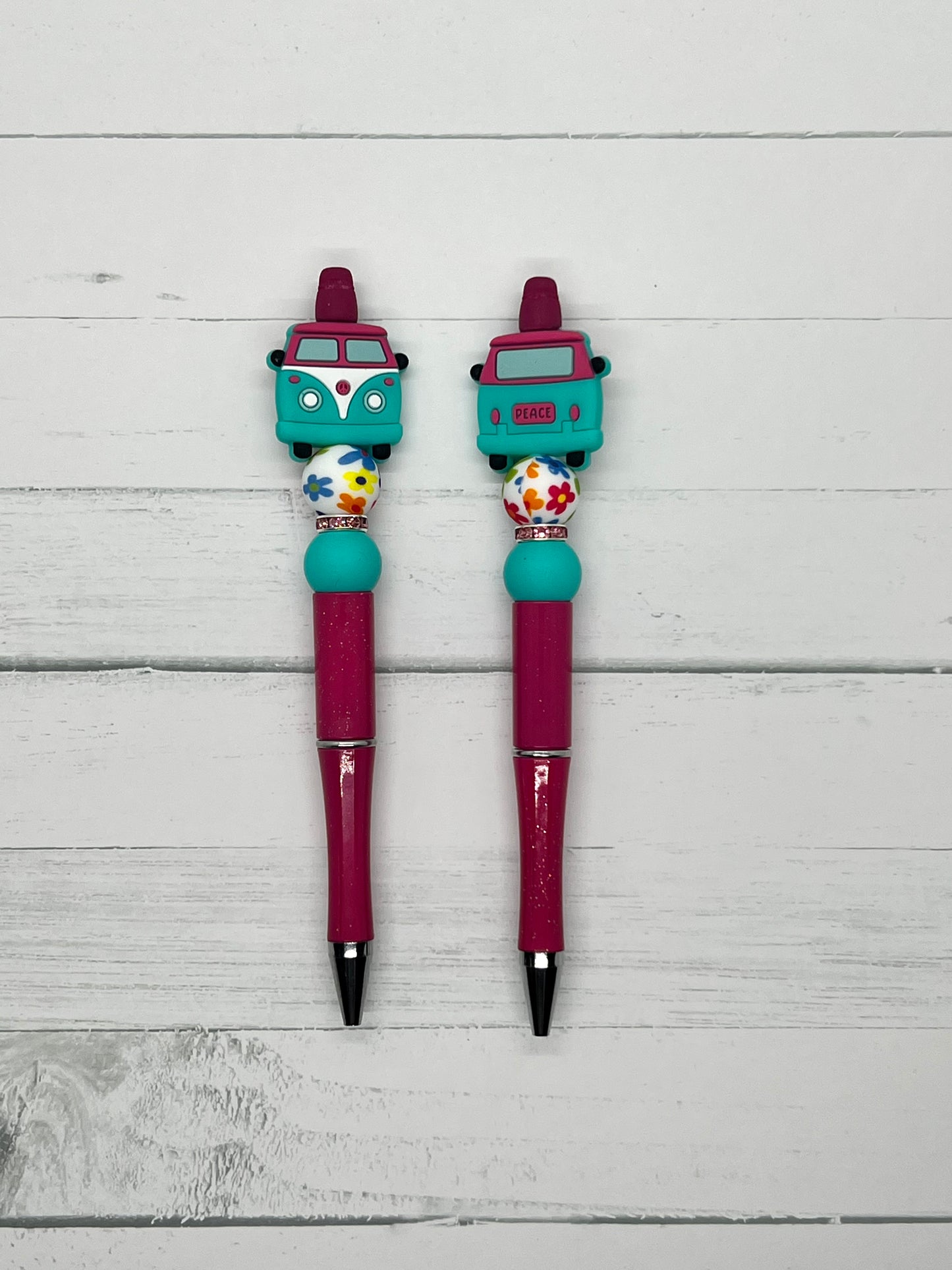 Hippie Dippie Van - Beaded Ballpoint Pen