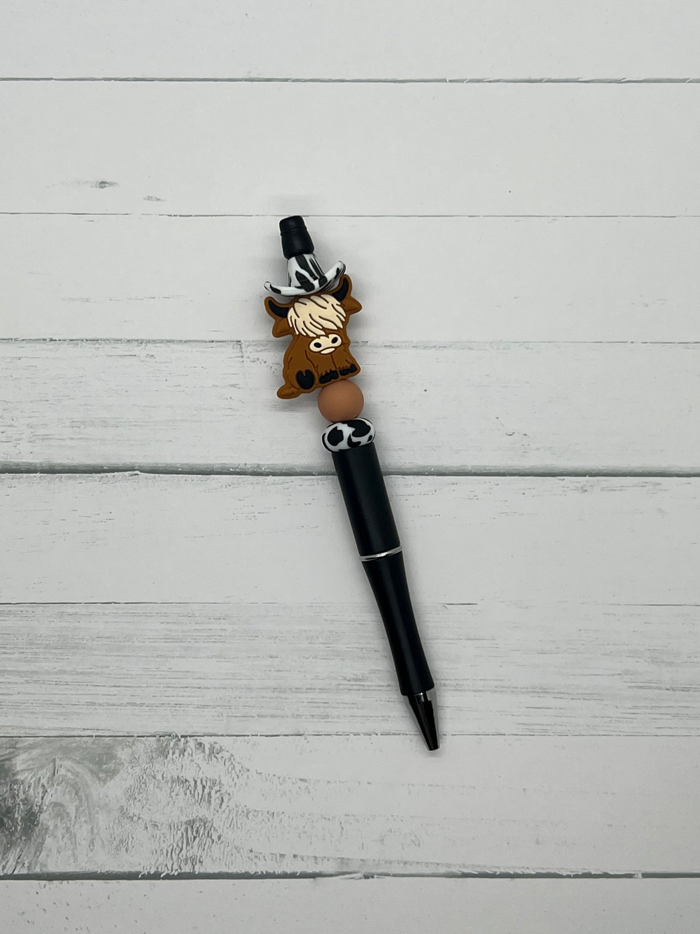 JWatson - Cow Obsessed - Beaded Ballpoint Pen