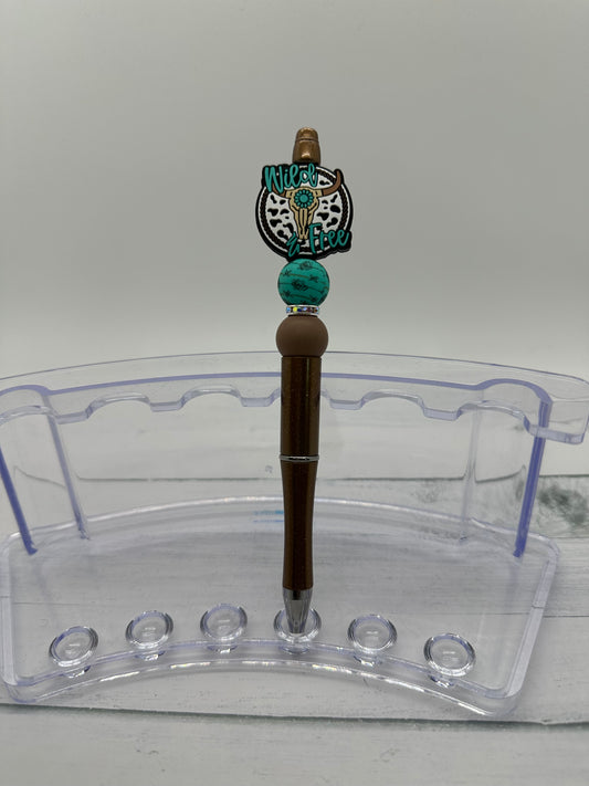 Wild & Free - Beaded Ballpoint Pen