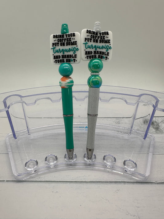 Put On Your Turquoise - Beaded Ballpoint Pen