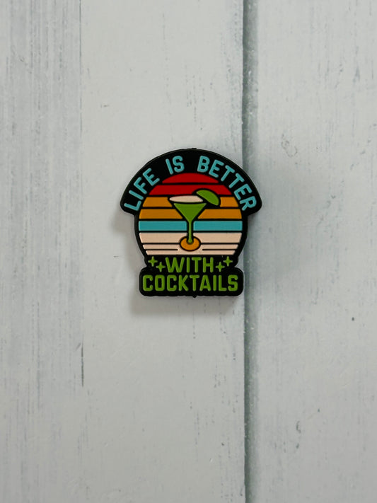 Cocktails -Silicone Focal Bead