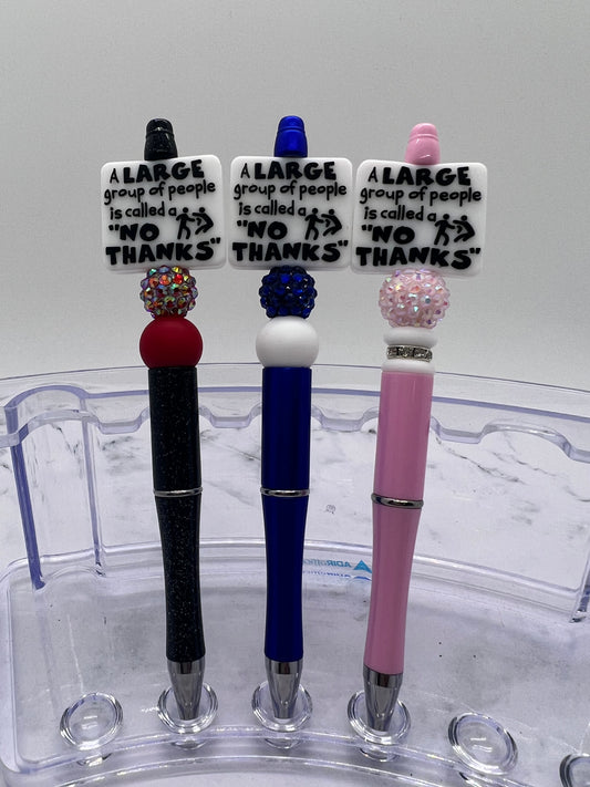 A Large Group of People - Beaded Ballpoint Pen