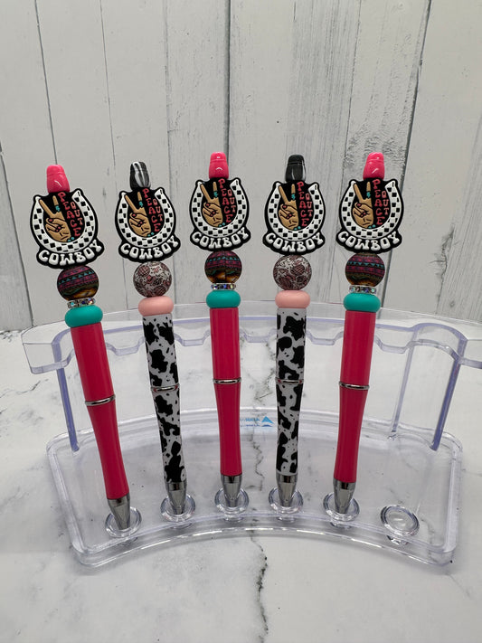 Cowgirl Lucky - Ballpoint Beaded Pen