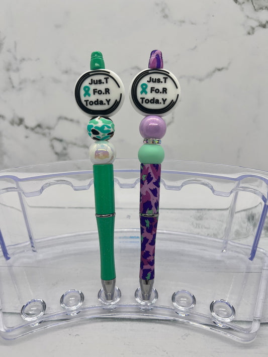 Just for Today - Beaded Ballpoint Pen