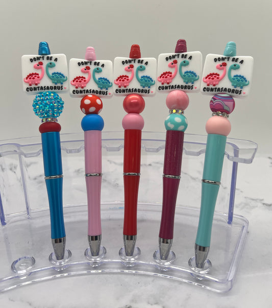 Don’t be a C-Sauras - Beaded Ballpoint Pen