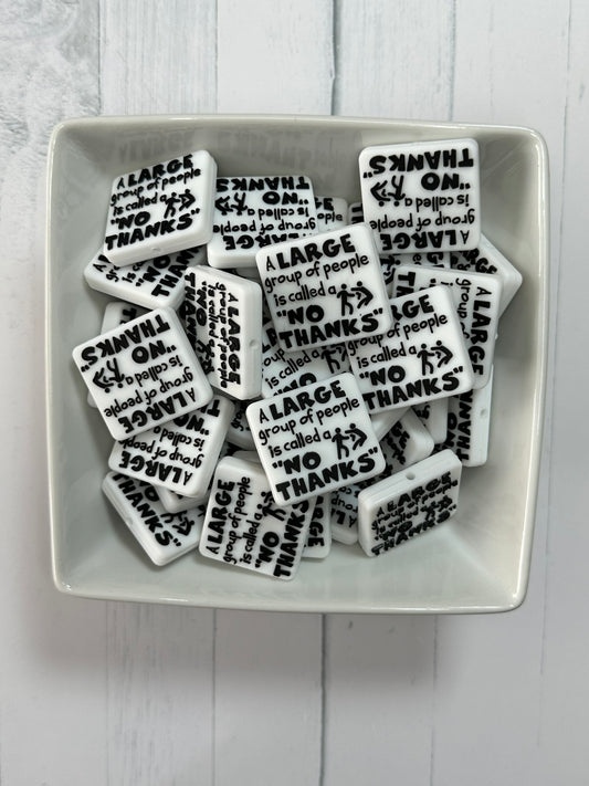 Large Group of People -Silicone Focal Bead