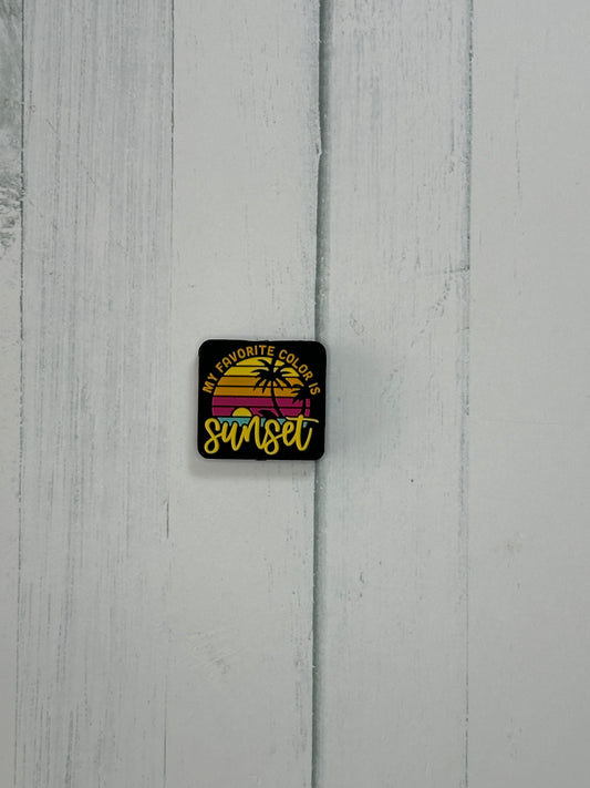 Sunset -Silicone Focal Bead