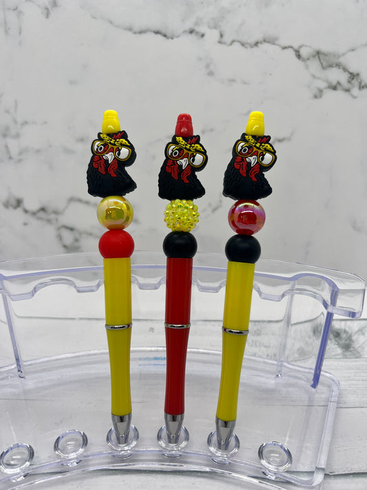Nerdy Chicken - Beaded Ballpoint Pen