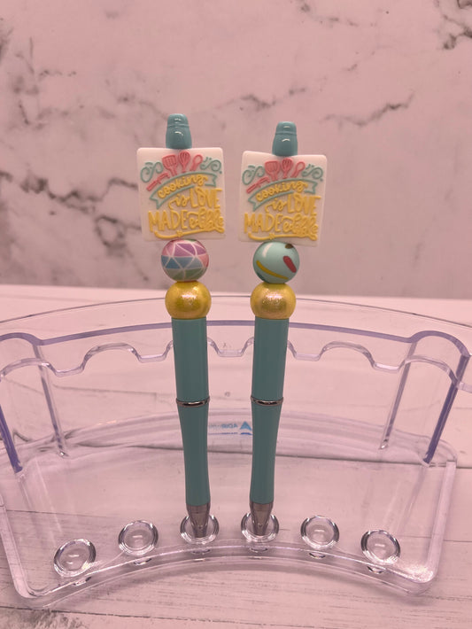 Cooking is Love Made Edible … - Beaded Ballpoint Pen