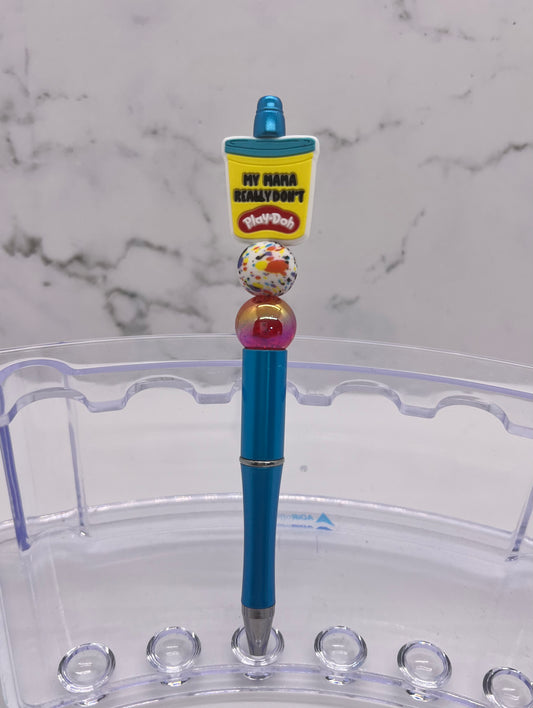 My Mama Really Don’t Play - Beaded Ballpoint Pen