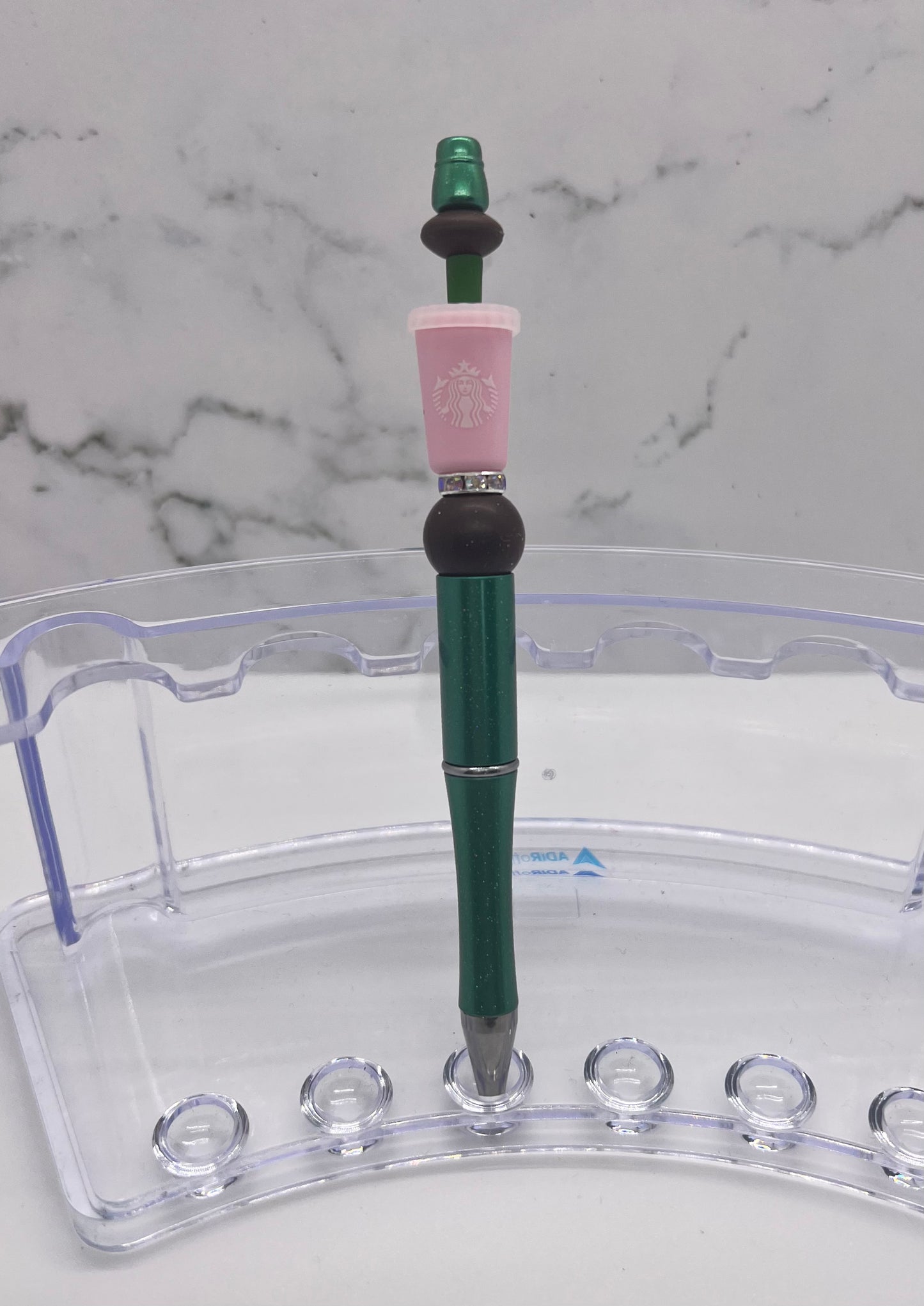 Starbies Cup - Beaded Ballpoint Pen