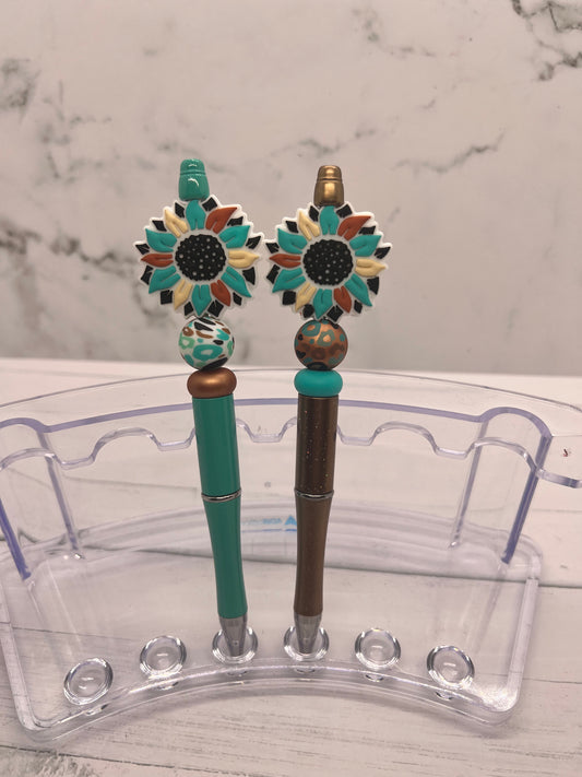 Western Sunflower - Beaded Ballpoint Pen