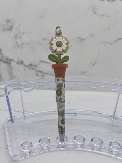 Bloom Where You Are Planted - Beaded Ballpoint Pen