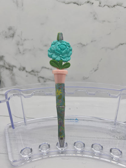 Bloom Where You Are Planted - Beaded Ballpoint Pen