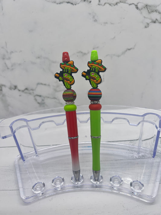Salsa Cactus - Beaded Ballpoint Pen