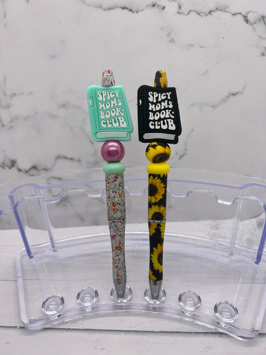 Spicy Moms Book Club - Beaded Ballpoint Pen