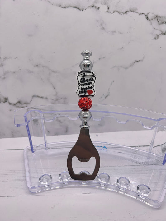 Beer Never Broke My Heart - Beaded Bottle Opener