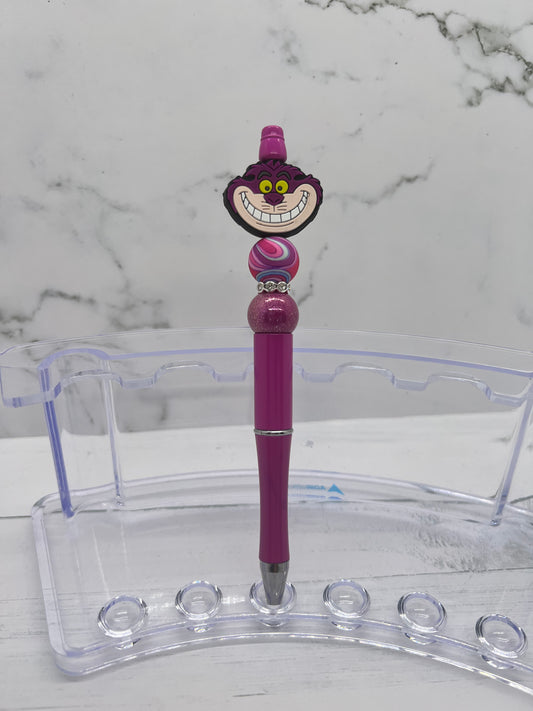 Purple Cat - Beaded Ballpoint Pen